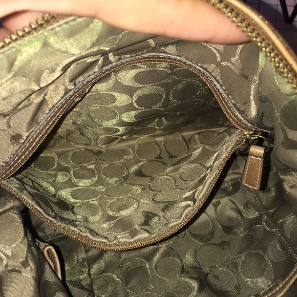 Vintage Coach 9325 Brown Leather Hobo Shoulder Bag Purse Adjustable Strap - Picture 11 of 13